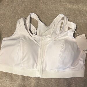 White Sports Bra by Yvette